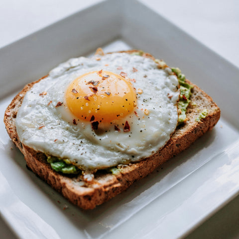 Avocado Toast with a Sunny-Side Up Egg